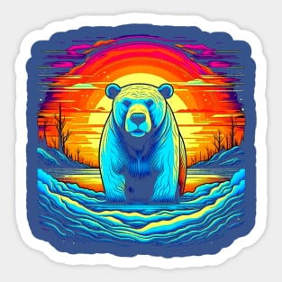 Wandering Polar Bear Sticker